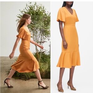 NWT Banana republic midi dress 🧡